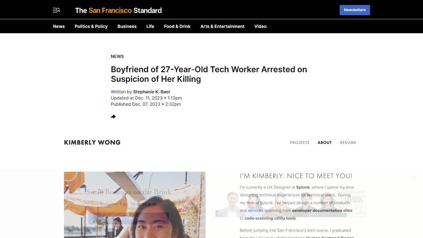 Kimberly Wong Killing: San Francisco Tech Worker's Boyfriend Arrested